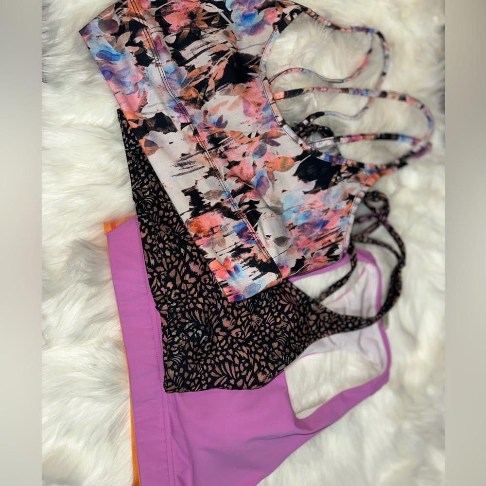 Roxy medium sports bras. Light, medium, and full support